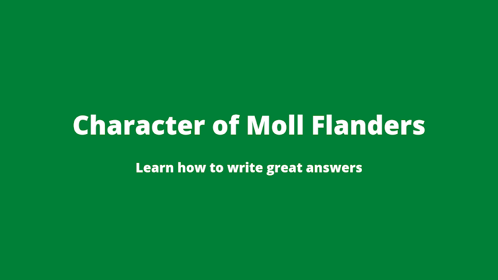 Character of Moll Flanders